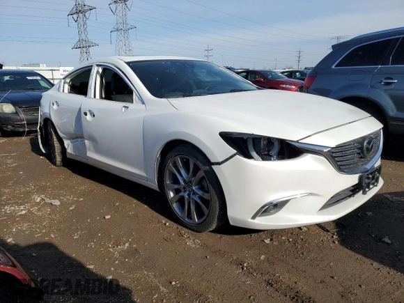 2016 Mazda Mazda6 i Grand Touring with VIN JM1GJ1W57G1422162, listed as a Copart auction lot 51305765 with 75,441 mi miles and Salvage Title. Bid and sale history available at carsss.com. Image 4.
