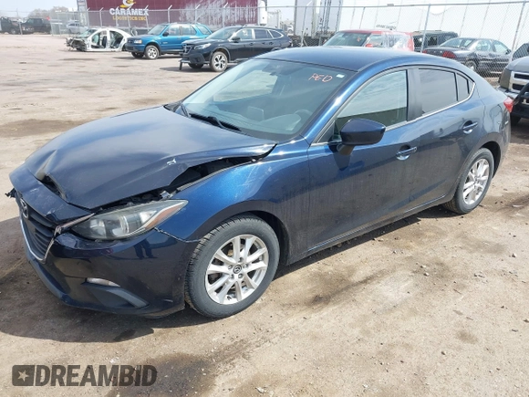 2016 Mazda 3 i Sport with VIN JM1BM1U77G1338493, listed as a IAAI auction lot 41990820 with 155,339 mi miles and . Bid and sale history available at carsss.com. Image 2.
