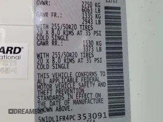 2023 Infiniti QX60 Luxe z VIN 5N1DL1FR4PC353091, wystawiony jako Copart lot #82034444 z przebiegiem Nie podano mil oraz Szkoda całkowita • Salvage title. Historia ofert i sprzedaży dostępna na DreamBid. Obrazek 13.