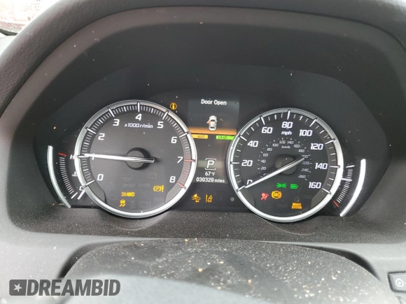 2020 Acura TLX Advance with VIN 19UUB3F87LA003682, listed as a Copart auction lot 66431494 with 30,328 mi miles and Salvage title. Bid and sale history available at DreamBid. Image 9.