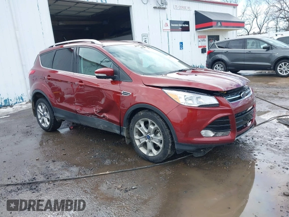 2014 Ford Escape Titanium with VIN 1FMCU9J92EUE01077, listed as a IAAI auction lot 41642337 with 26,002 mi miles. Bid and sale history available at carsss.com. Image 1.