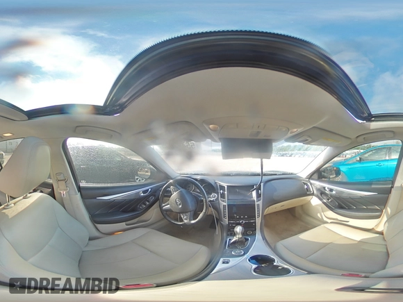 2015 Infiniti Q50 Premium z VIN JN1BV7AR8FM417810, wystawiony jako Copart lot #55492005 z przebiegiem 88 015 mil mil oraz Nie do naprawy • Non repairable. Historia ofert i sprzedaży dostępna na DreamBid. Obrazek 14.