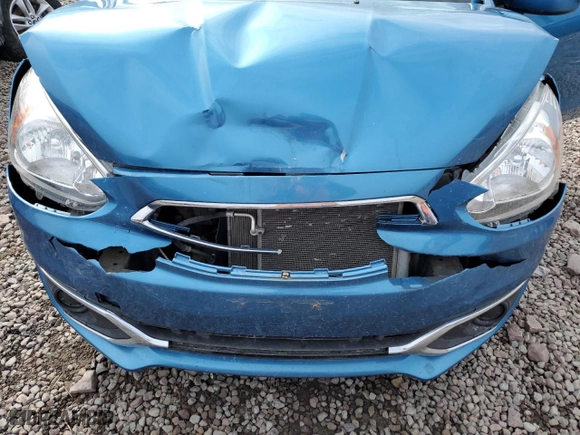 2019 Mitsubishi Mirage ES with VIN ML32A3HJ0KH015805, listed as a Copart auction lot 50964005 with 54,037 mi miles and Salvage Title. Bid and sale history available at carsss.com. Image 11.