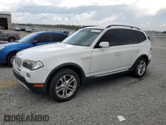 2008 BMW X3 3.0si with VIN WBXPC93468WJ16775, listed as a Copart auction lot 52457185 with 131,275 mi miles and Salvage Title. Bid and sale history available at DreamBid. Image 1.