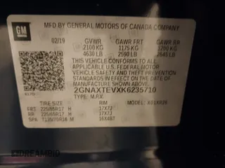 2019 Chevrolet Equinox LT с VIN 2GNAXTEVXK6235710, выставлен на аукционе IAAI как лот 42198692 с пробегом 48 717 миль миль и . История ставок и продаж доступна на DreamBid. Изображение 9.