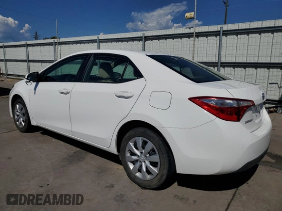 2016 Toyota Corolla L с VIN 2T1BURHE8GC628664, выставлен на аукционе Copart как лот 63495075 с пробегом 30 918 миль миль и Чистый • Clean title. История ставок и продаж доступна на DreamBid. Изображение 2.