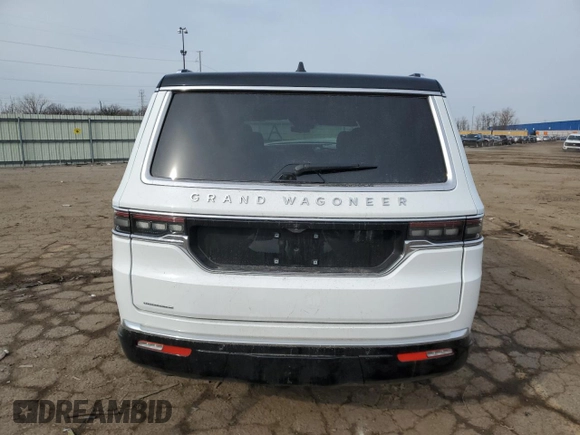2023 Jeep Grand Wagoneer z VIN 1C4SJVEJ4PS550269, wystawiony jako Copart lot #52693175 z przebiegiem 9 915 mil mil oraz Szkoda całkowita • Salvage title. Historia ofert i sprzedaży dostępna na DreamBid. Obrazek 6.
