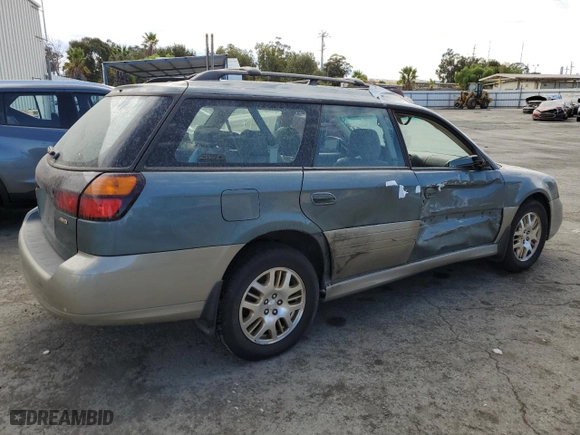 2002 Subaru Legacy Wagon Outback H6 L.L. Bean Edition with VIN 4S3BH806927634910, listed as a Copart auction lot 75510864 with 214,402 mi miles and Clean Title. Bid and sale history available at carsss.com. Image 3.