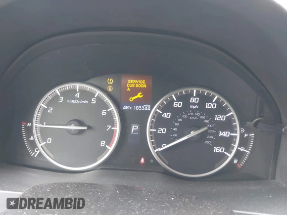 2013 Acura RDX with VIN 5J8TB4H34DL023221, listed as a IAAI auction lot 41870019 with 183,344 mi miles. Bid and sale history available at carsss.com. Image 7.