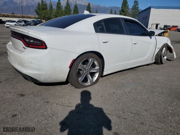 2018 Dodge Charger R/T with VIN 2C3CDXCT7JH205977, listed as a Copart auction lot 83673854 with 0 mi miles and Salvage Title. Bid and sale history available at carsss.com. Image 3.