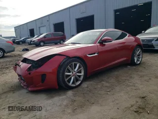 2015 Jaguar F-TYPE V6 S with VIN SAJWA6BUXF8K21160, listed as a Copart auction lot 78998904 with 106,326 mi miles and Salvage Title. Bid and sale history available at carsss.com. Image 1.