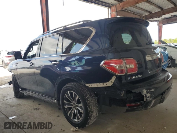 2020 Nissan Armada SL with VIN JN8AY2ND9L9106925, listed as a Copart auction lot 51975995 with 136,174 mi miles and Non Repairable. Bid and sale history available at carsss.com. Image 2.