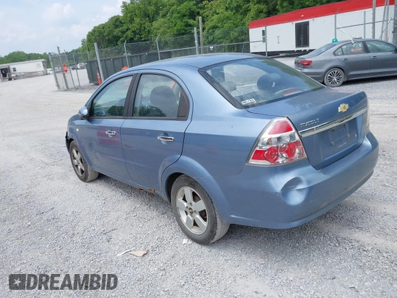 2008 Chevrolet Aveo LT with VIN KL1TG56608B051166, listed as a IAAI auction lot 42404470 with 162,198 mi miles and . Bid and sale history available at DreamBid. Image 3.