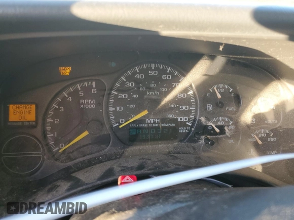 2000 Chevrolet Silverado 1500 with VIN 2GCEC19V6Y1333885, listed as a Copart auction lot 80429544 with 193,714 mi miles and Salvage Title. Bid and sale history available at carsss.com. Image 9.