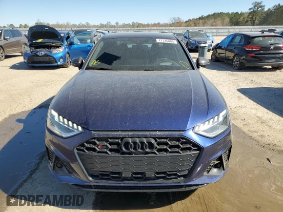 2021 Audi S4 Prestige with VIN WAUC4AF42MA086765, listed as a Copart auction lot 47135004 with 33,577 mi miles and Salvage Title. Bid and sale history available at carsss.com. Image 5.