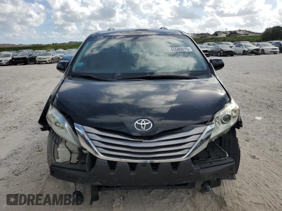 2015 Toyota Sienna XLE with VIN 5TDYK3DC7FS611488, listed as a Copart auction lot 45580075 with 193,344 mi miles and Salvage Title. Bid and sale history available at DreamBid. Image 5.