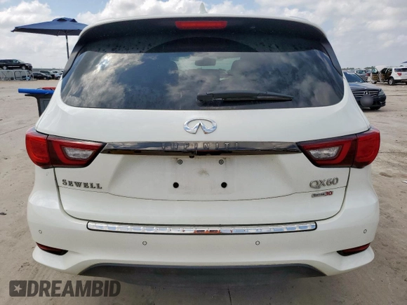 2020 Infiniti QX60 Luxe with VIN 5N1DL0MN4LC534728, listed as a Copart auction lot 59395795 with 88,188 mi miles and Salvage title. Bid and sale history available at DreamBid. Image 6.