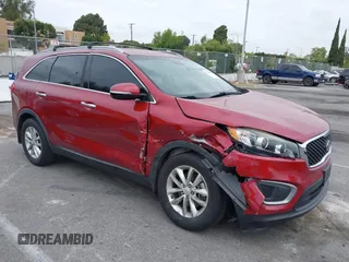 2016 Kia Sorento LX with VIN 5XYPG4A33GG100267, listed as a IAAI auction lot 42098220 with 42,661 mi miles. Bid and sale history available at carsss.com. Image 1.