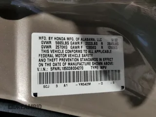 2003 Honda Odyssey LX z VIN 5FNRL18503B004270, wystawiony jako Copart lot #50307625 z przebiegiem 93 822 mil mil oraz Szkody całkowita. Historia ofert i sprzedaży dostępna na DreamBid. Obrazek 13.