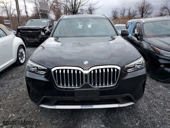 2023 BMW X3 xDrive30i with VIN 5UX53DP00P9S48442, listed as a Copart auction lot 82761444 with 4,531 mi miles and Salvage Title. Bid and sale history available at carsss.com. Image 5.