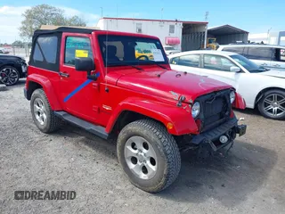 2014 Jeep Wrangler Sahara with VIN 1C4AJWBG0EL109773, listed as a IAAI auction lot 41678412 with 12,264 mi miles and . Bid and sale history available at carsss.com. Image 1.