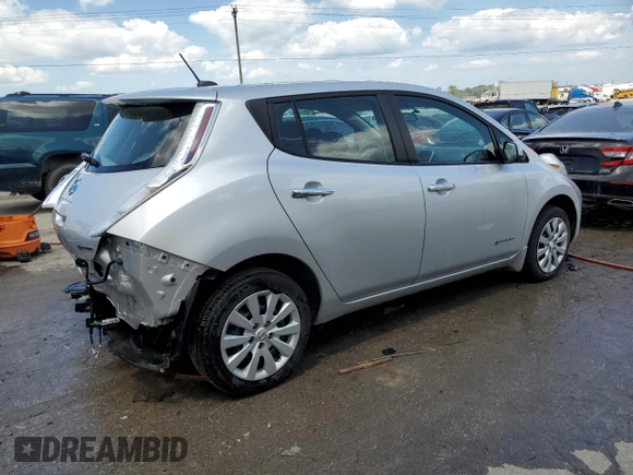 2015 Nissan LEAF SV with VIN 1N4AZ0CP1FC315812, listed as a Copart auction lot 63374323 with 64,358 mi miles. Bid and sale history available at carsss.com. Image 3.