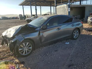 2014 Infiniti Q50 Premium with VIN JN1BV7AP4EM678204, listed as a Copart auction lot 62349685 with 166,755 mi miles and Salvage title. Bid and sale history available at DreamBid. Image 1.
