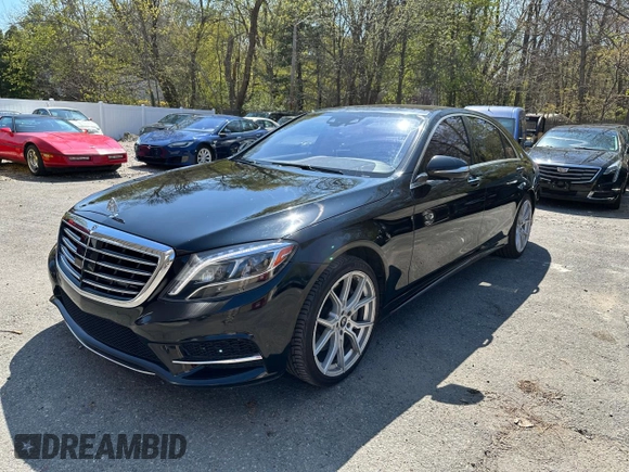 2015 Mercedes-Benz S 550 with VIN WDDUG8CB5FA129871, listed as a Copart auction lot 55213305 with 110,748 mi miles and Clean Title. Bid and sale history available at carsss.com. Image 2.