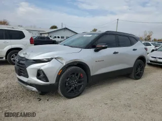 2022 Chevrolet Blazer LT with VIN 3GNKBDRSXNS168587, listed as a Copart auction lot 78037614 with 44,075 mi miles and Salvage Title. Bid and sale history available at carsss.com. Image 1.