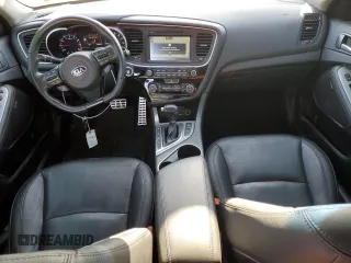 2015 Kia Optima SX Turbo with VIN 5XXGR4A64FG369434, listed as a Copart auction lot 53013555 with 119,398 mi miles and Salvage title. Bid and sale history available at DreamBid. Image 8.