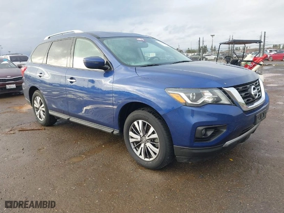 2018 Nissan Pathfinder SV with VIN 5N1DR2MM9JC671503, listed as a IAAI auction lot 41535990 with 117,912 mi miles. Bid and sale history available at carsss.com. Image 1.