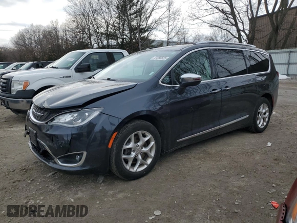 2020 Chrysler Pacifica Limited with VIN 2C4RC1GG5LR163048, listed as a Copart auction lot 47285625 with 129,828 mi miles and Salvage title. Bid and sale history available at DreamBid. Image 1.