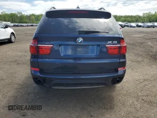 2012 BMW X5 35i with VIN 5UXZV4C56CL754643, listed as a Copart auction lot 55970125 with 150,584 mi miles and Salvage title. Bid and sale history available at DreamBid. Image 6.