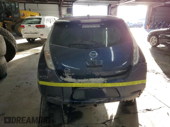 2017 Nissan LEAF S with VIN 1N4BZ0CP1HC305028, listed as a Copart auction lot 89362165 with 46,046 mi miles and Salvage Title. Bid and sale history available at carsss.com. Image 6.