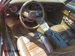 1976 Chevrolet Corvette with VIN 1Z37L6S405318, listed as a Copart auction lot 61433005 with 125,438 mi miles and Salvage title. Bid and sale history available at DreamBid. Image 8.