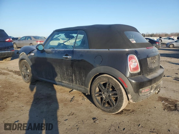 2015 MINI Convertible S with VIN WMWZP3C58F2A91317, listed as a Copart auction lot 42748905 with 164,932 mi miles and Salvage title. Bid and sale history available at DreamBid. Image 2.