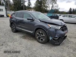 2018 Honda CR-V Touring with VIN 7FARW2H90JE055060, listed as a Copart auction lot 54882545 with 56,395 mi miles and Salvage Title. Bid and sale history available at carsss.com. Image 4.