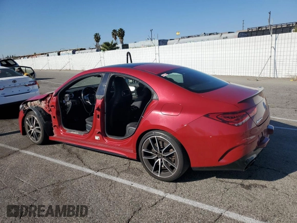 2021 Mercedes-Benz CLA with VIN W1K5J5BB7MN150412, listed as a Copart auction lot 88557595 with 65,026 mi miles and Salvage Title. Bid and sale history available at carsss.com. Image 2.