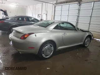 2003 Lexus SC 430 with VIN JTHFN48Y530038467, listed as a Copart auction lot 54416015 with 167,053 mi miles and Salvage Title. Bid and sale history available at DreamBid. Image 3.