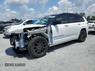 2024 Jeep Grand Cherokee Summit with VIN 1C4RJKEG3R8619745, listed as a Copart auction lot 66439205 with 6,958 mi miles and Salvage title. Bid and sale history available at DreamBid. Image 1.