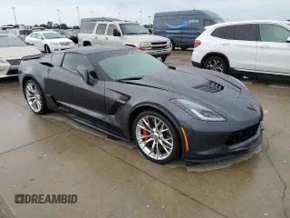 2017 Chevrolet Corvette Z06 3LZ with VIN 1G1YU2D60H5604768, listed as a Copart auction lot 74504534 with 0 mi miles and Non Repairable. Bid and sale history available at carsss.com. Image 4.