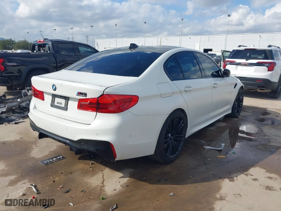 2020 BMW M5 Competition with VIN WBSJF0C08LB448907, listed as a IAAI auction lot 41433298 with 47,956 mi miles. Bid and sale history available at carsss.com. Image 4.