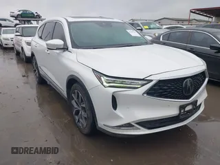 2022 Acura MDX w/Technology Package with VIN 5J8YD9H42NL011575, listed as a IAAI auction lot 41459325 with 40,017 mi miles. Bid and sale history available at carsss.com. Image 1.
