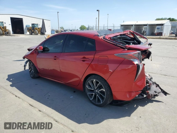 2017 Toyota Prius Two with VIN JTDKBRFUXH3054014, listed as a Copart auction lot 54104105 with 0 mi miles and Salvage Title. Bid and sale history available at carsss.com. Image 2.