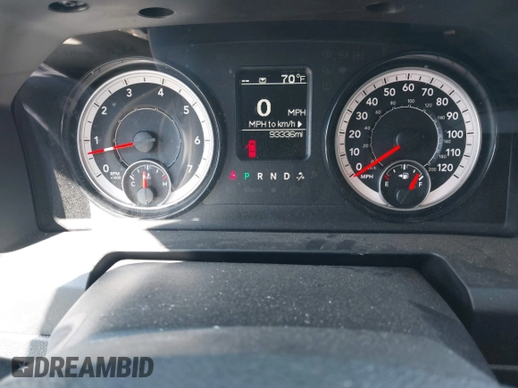 2023 Ram 1500 Express with VIN 3C6RR7KT3PG533180, listed as a IAAI auction lot 41965192 with 93,336 mi miles and . Bid and sale history available at DreamBid. Image 7.