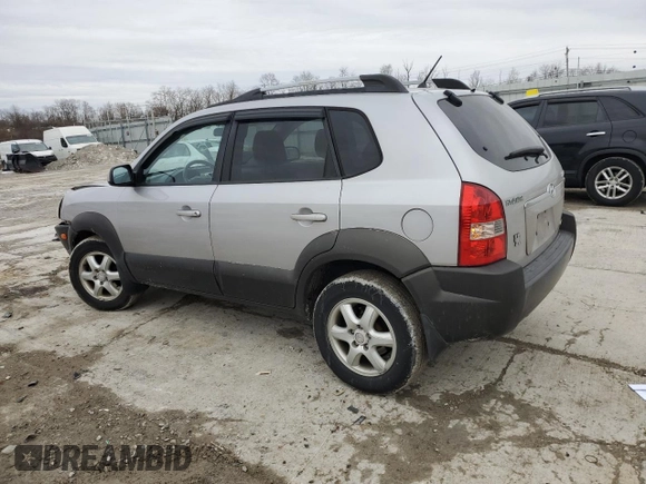 2005 Hyundai Tucson GLS with VIN KM8JN72D05U051699, listed as a Copart auction lot 43242335 with 182,859 mi miles and Non Repairable. Bid and sale history available at carsss.com. Image 2.