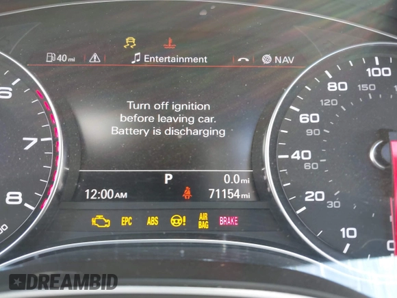 2014 Audi A6 2.0T Premium Plus with VIN WAUDFAFC1EN135678, listed as a IAAI auction lot 41361239 with 71,154 mi miles. Bid and sale history available at carsss.com. Image 15.