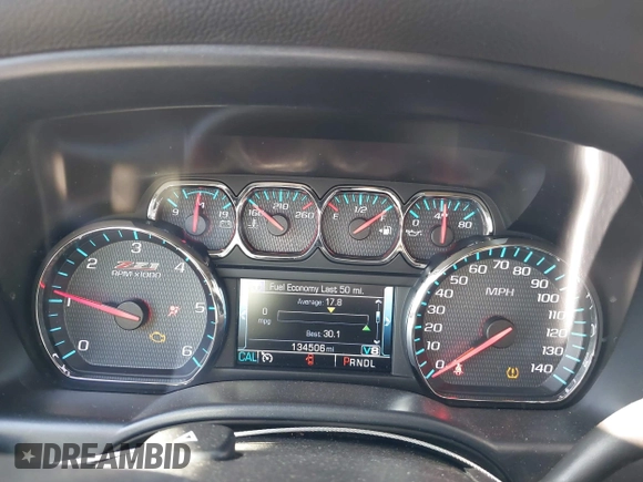 2018 Chevrolet Silverado 1500 LT with VIN 3GCUKREC4JG204672, listed as a IAAI auction lot 41638941 with 134,506 mi miles. Bid and sale history available at carsss.com. Image 7.