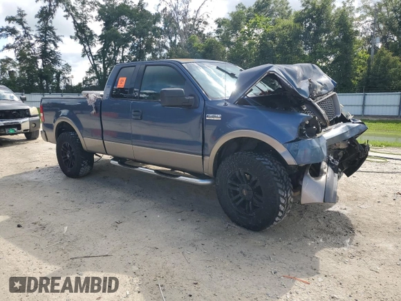 2004 Ford F-150 XLT with VIN 1FTPX14574NB65025, listed as a Copart auction lot 64567655 with 293,376 mi miles and Salvage title. Bid and sale history available at DreamBid. Image 4.