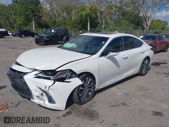 2020 Lexus ES with VIN 58ADZ1B16LU060952, listed as a IAAI auction lot 41564044 with 51,496 mi miles. Bid and sale history available at carsss.com. Image 2.